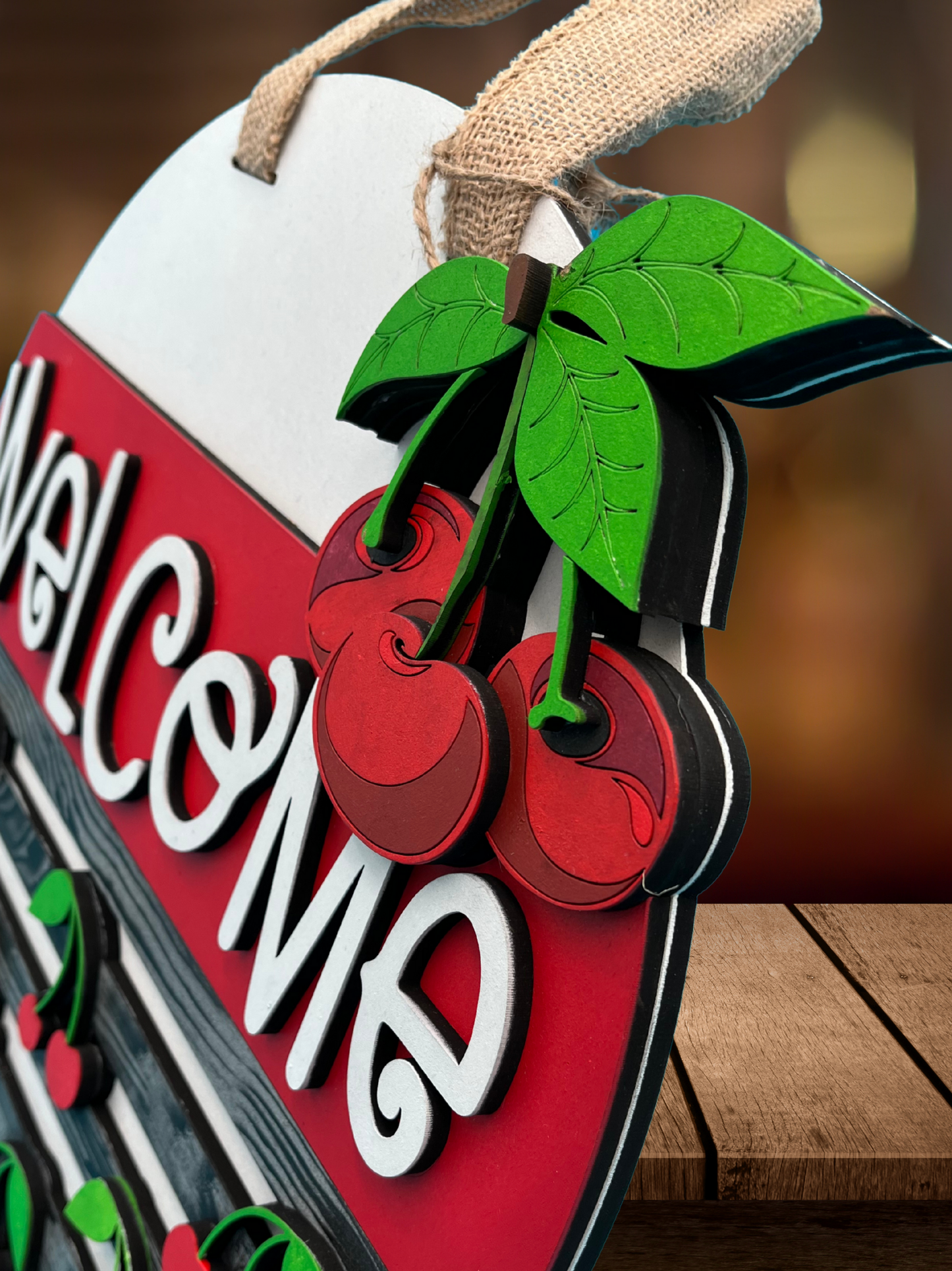 Cherries Door Sign