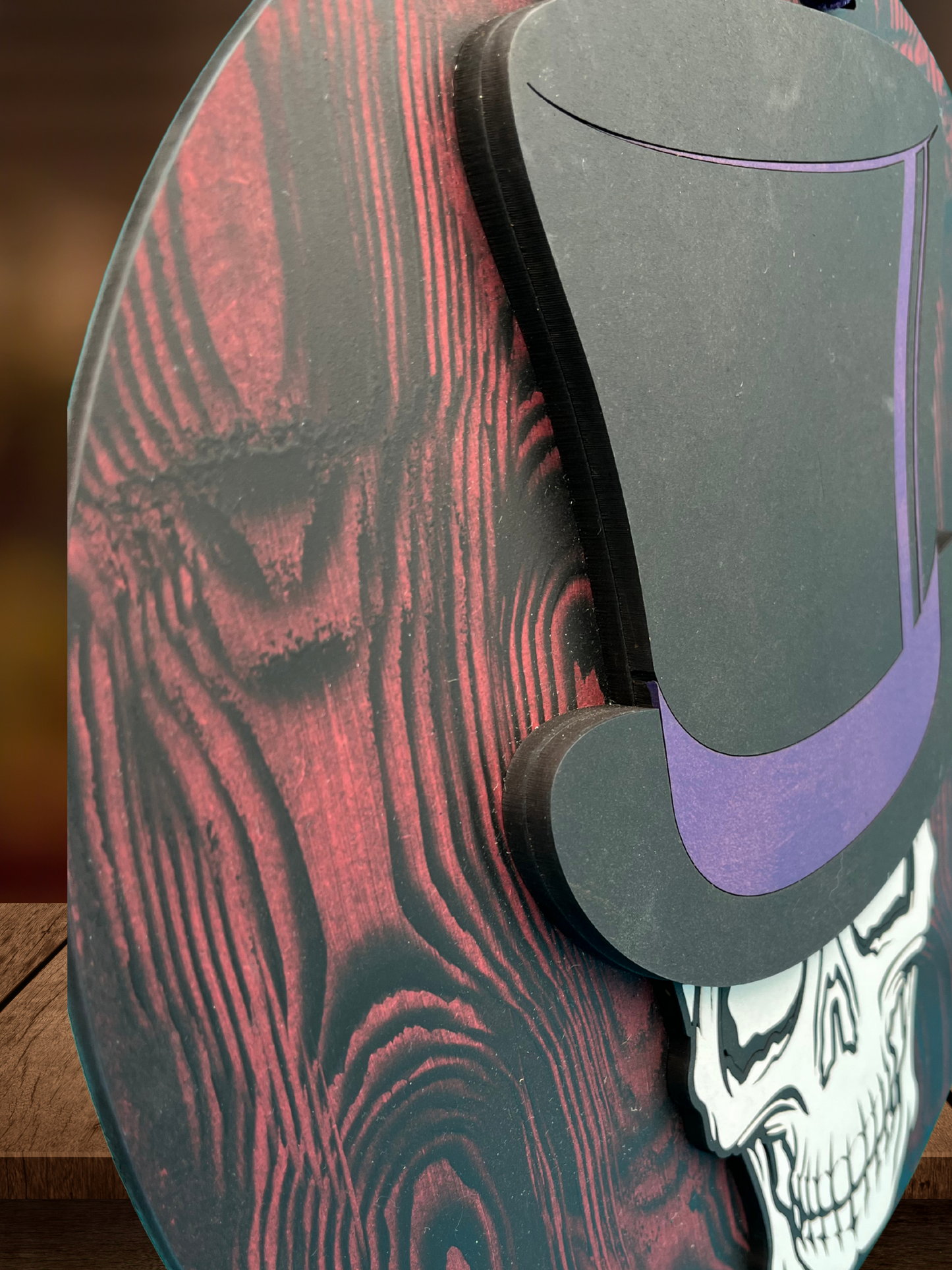 Skull with Top Hat Door Sign