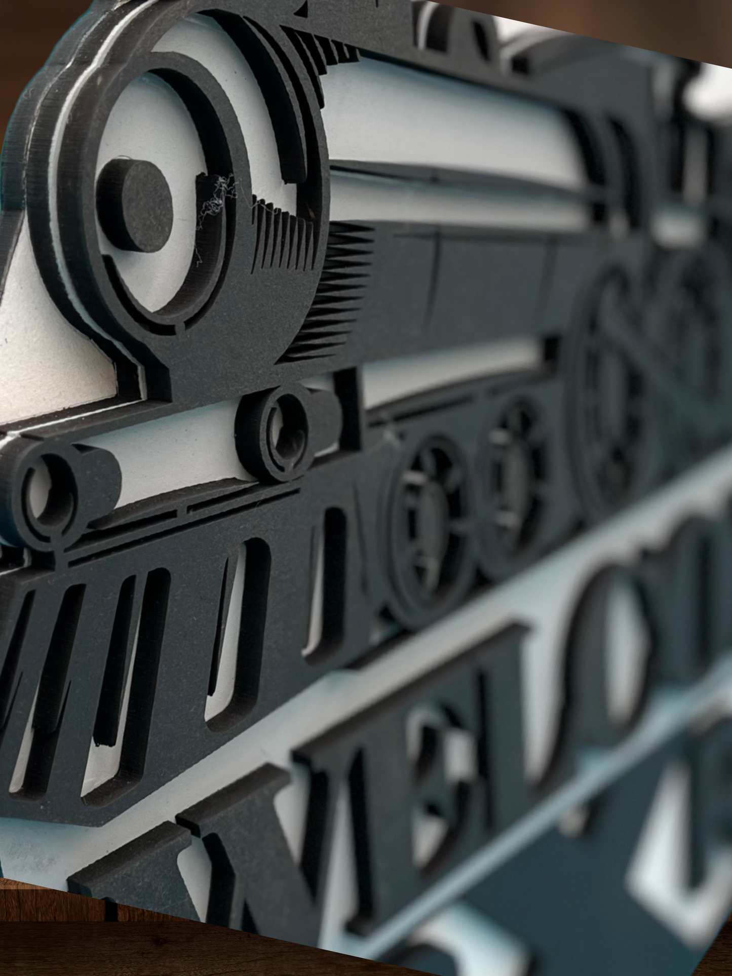 Welcome Train Door Sign