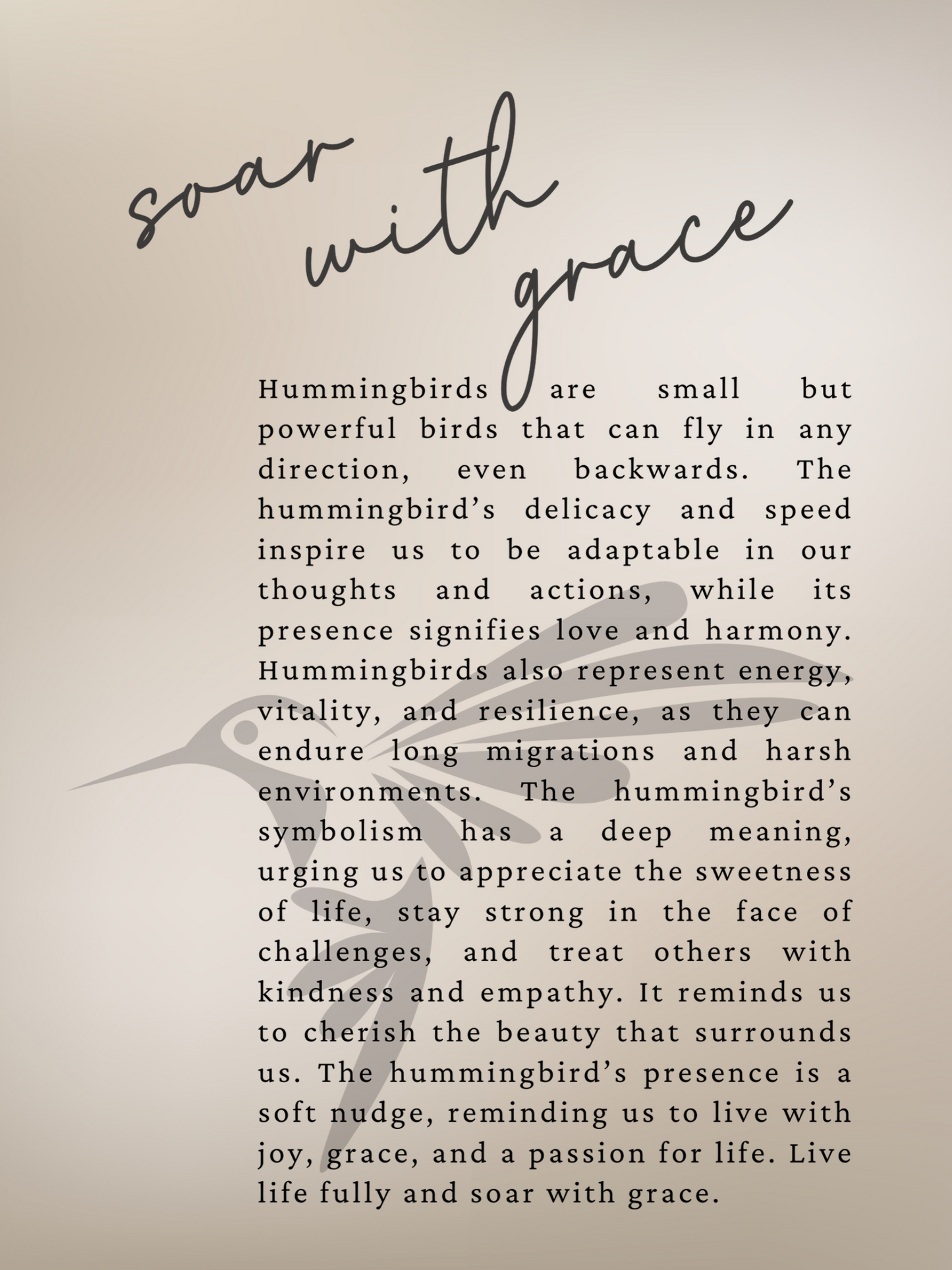 Hummingbird Story Ornament
