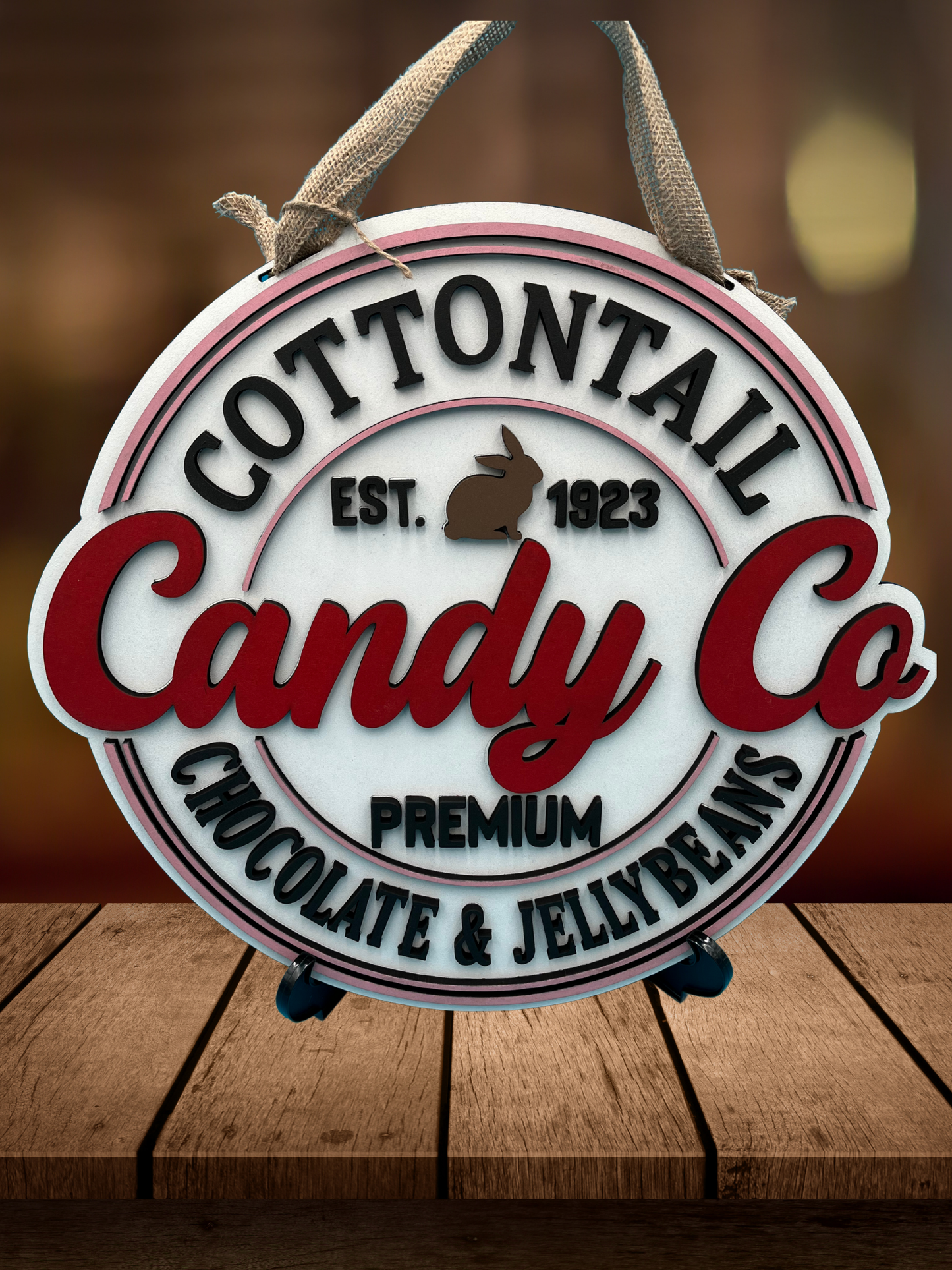 "Cottontail Candy Co." Door Sign