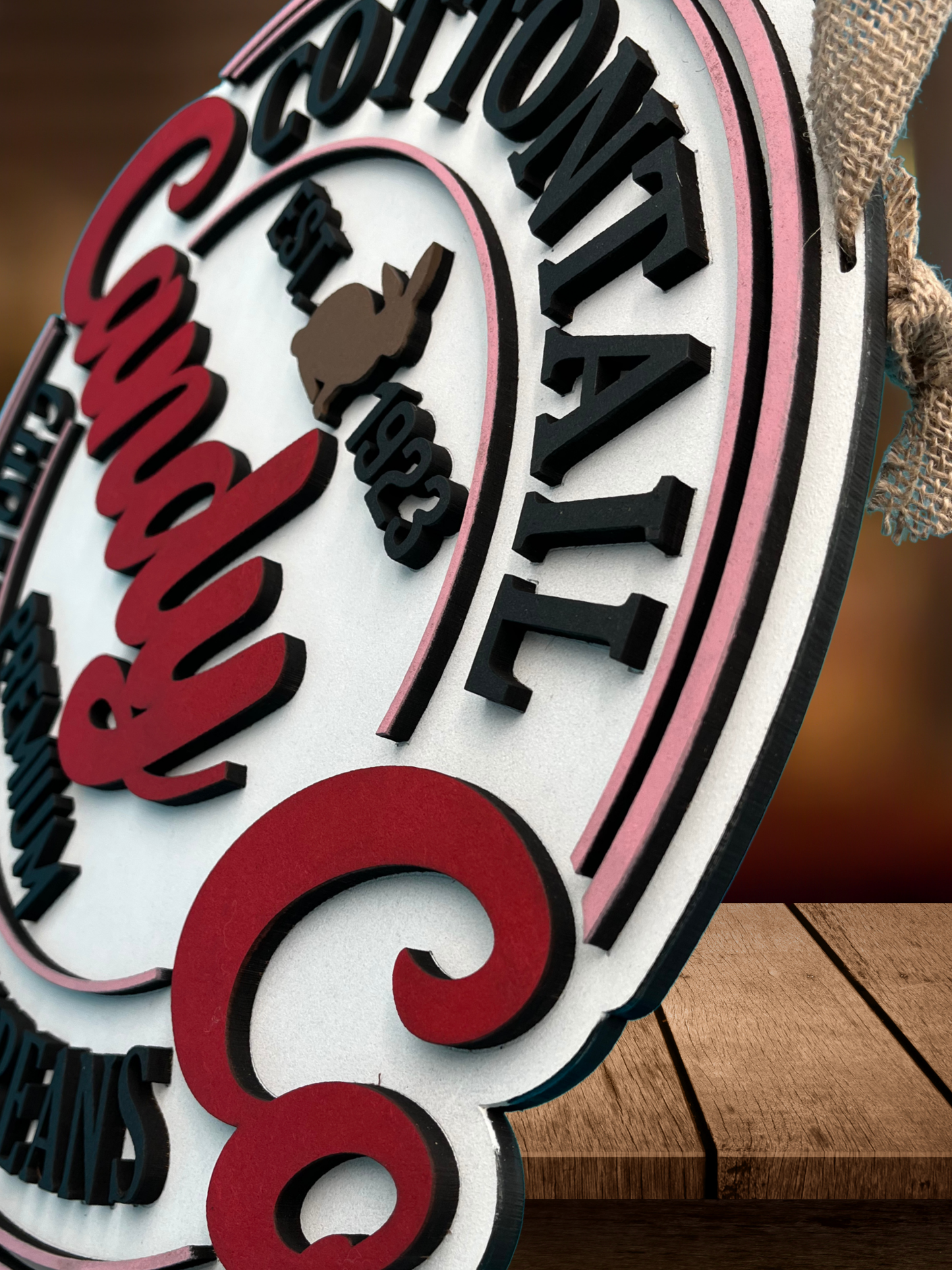 "Cottontail Candy Co." Door Sign