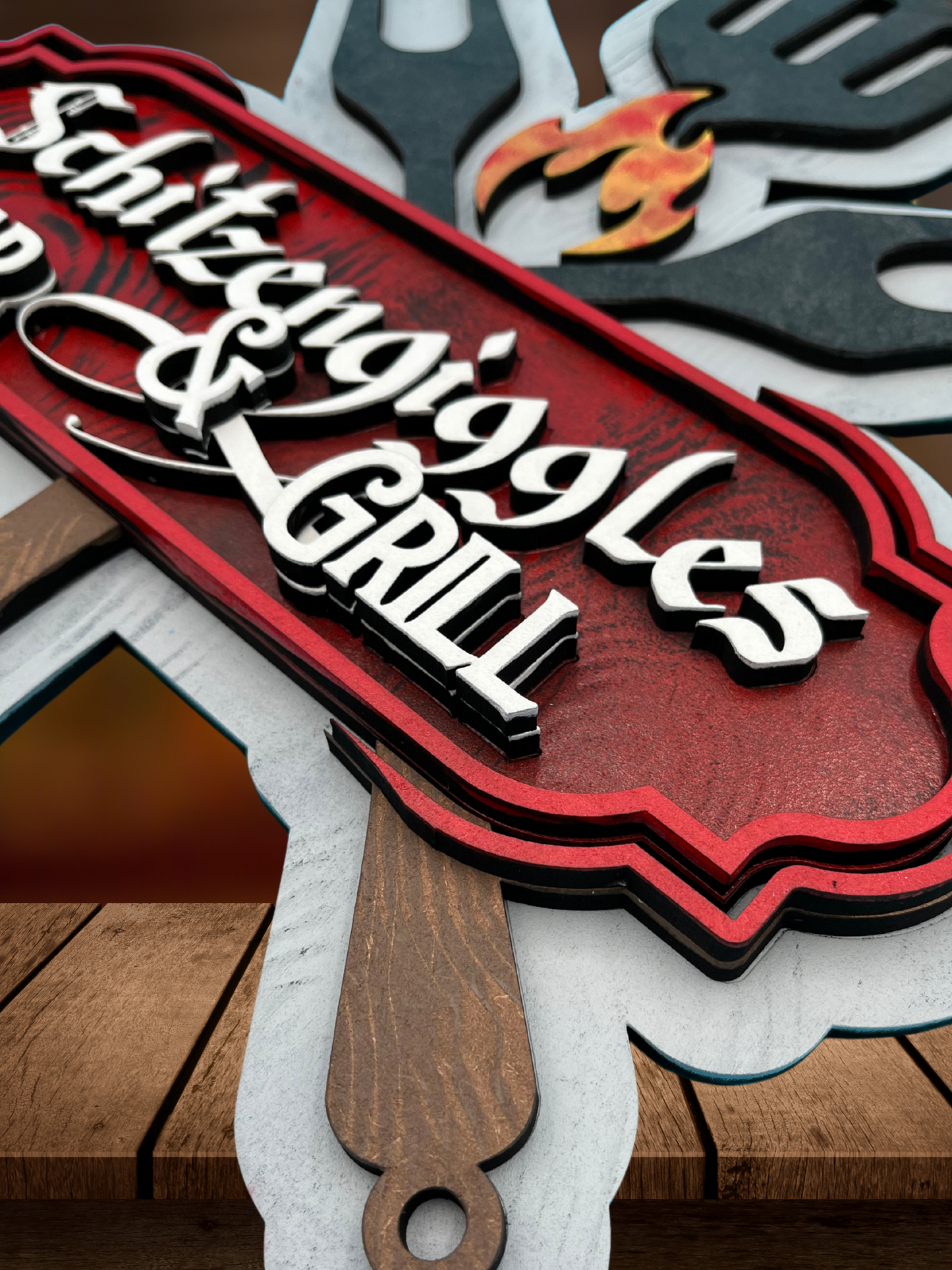 "Schitzengiggles Bar & Grill" Door Sign