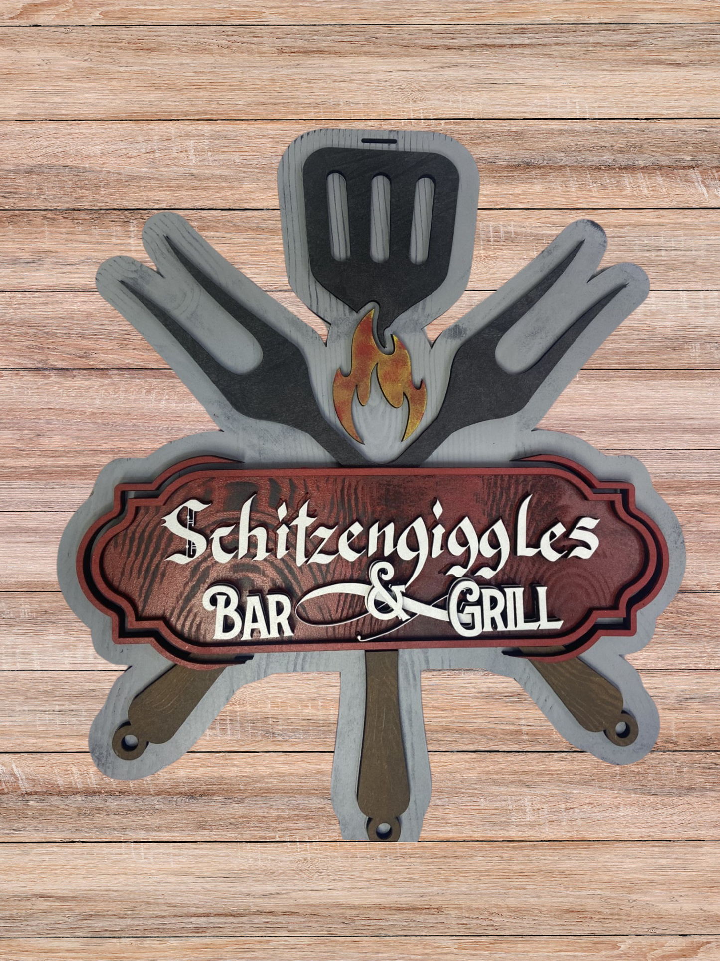 "Schitzengiggles Bar & Grill" Door Sign