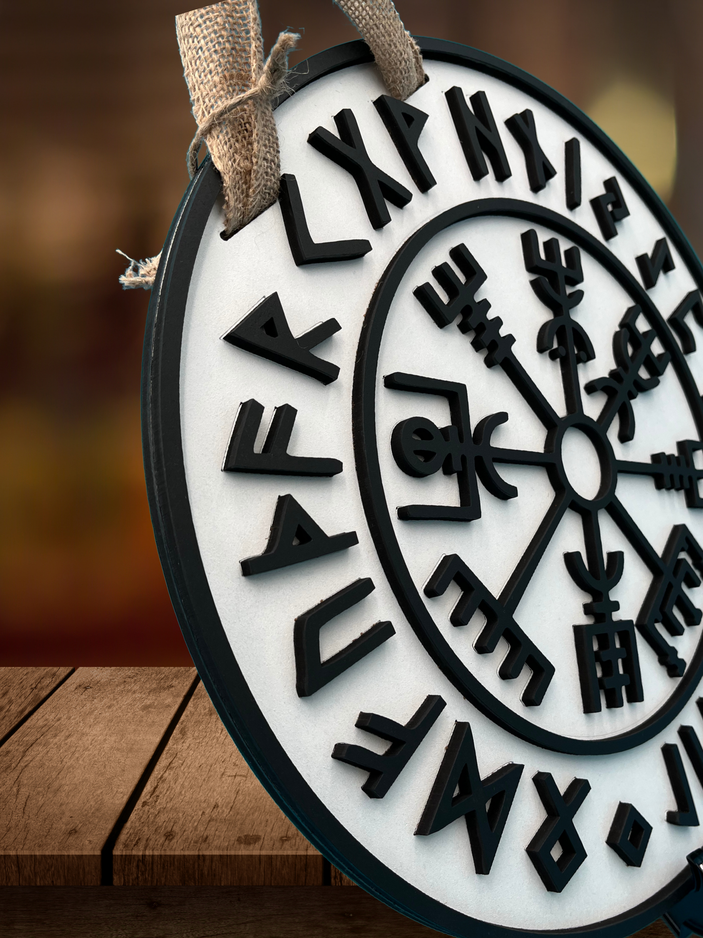 Viking Compass Door Sign