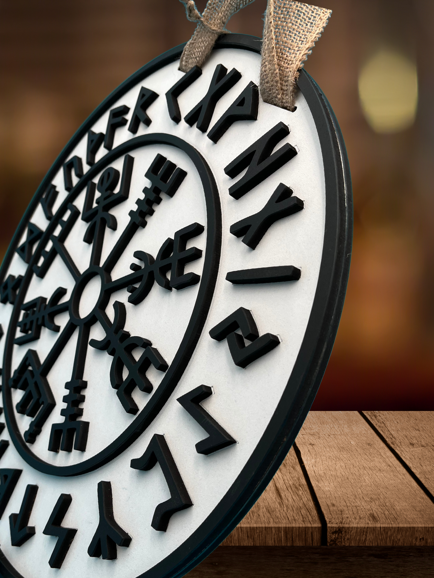 Viking Compass Door Sign