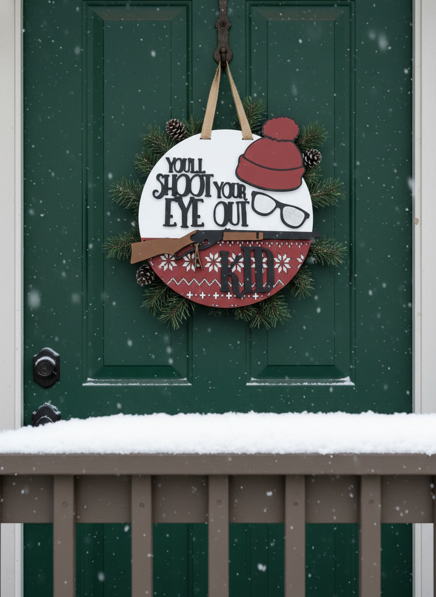 You'll Shoot Your Eye Out, Kid" Door Sign