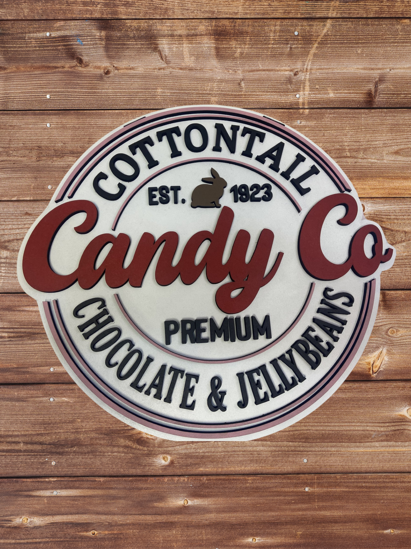 "Cottontail Candy Co." Door Sign