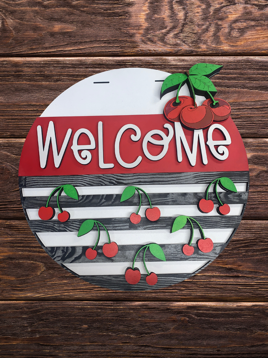 Cherries Door Sign