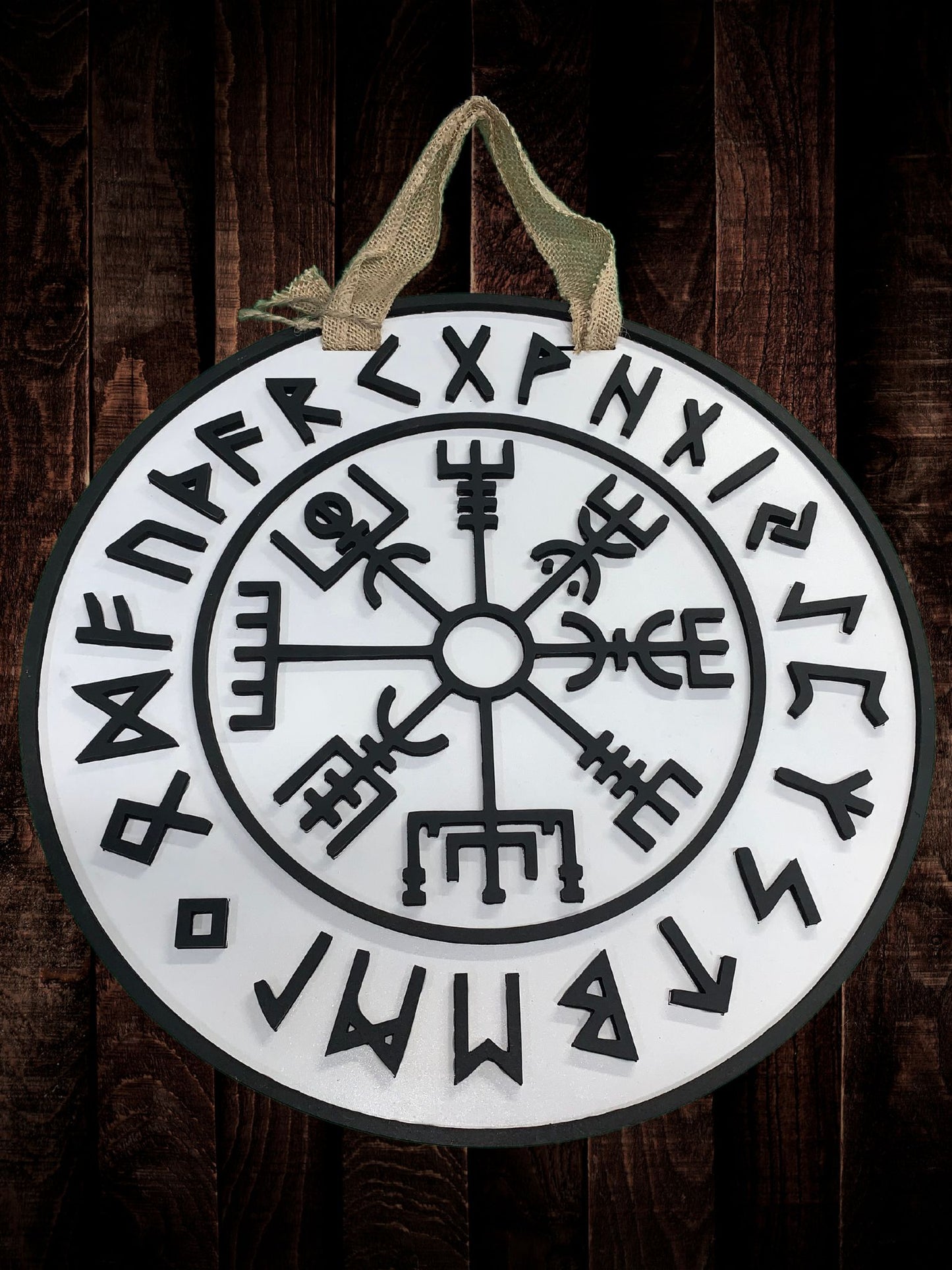 Viking Compass Door Sign