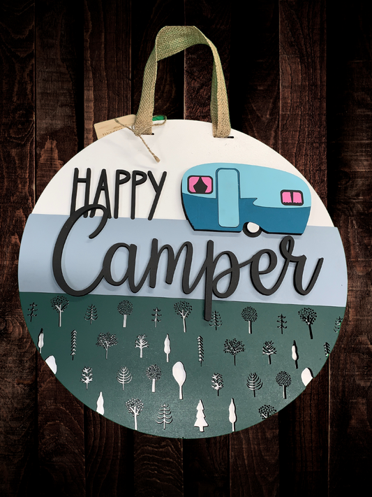 "Happy Camper" Door Sign