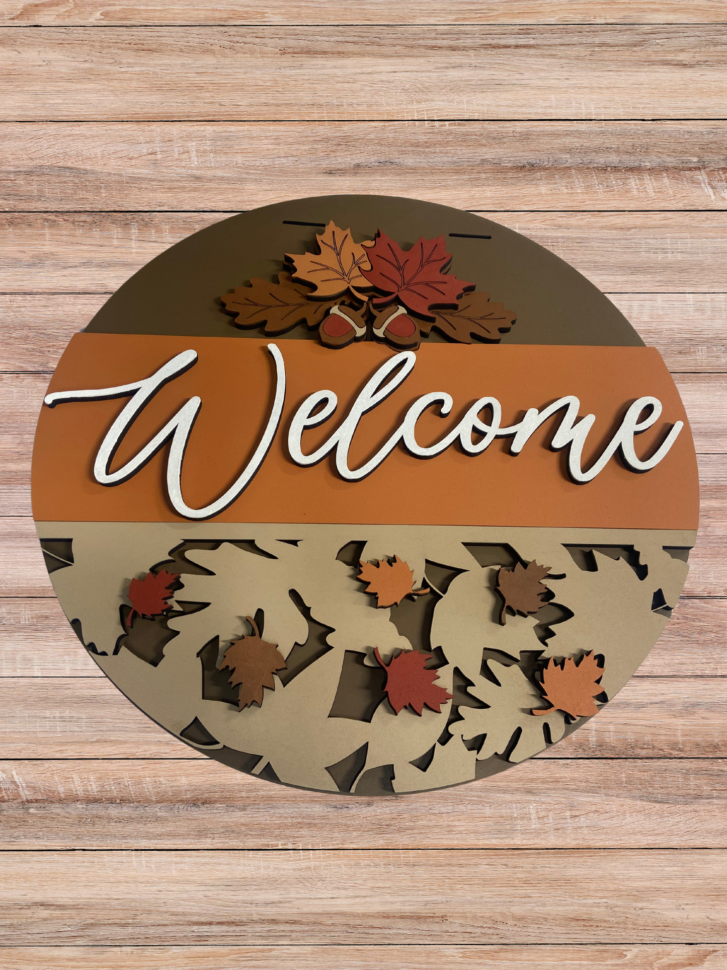 Fall Door Sign – Autumn Welcome Décor for Front Doors & Entryways
