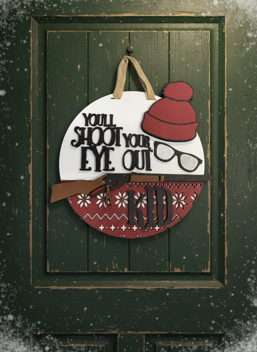 You'll Shoot Your Eye Out, Kid" Door Sign