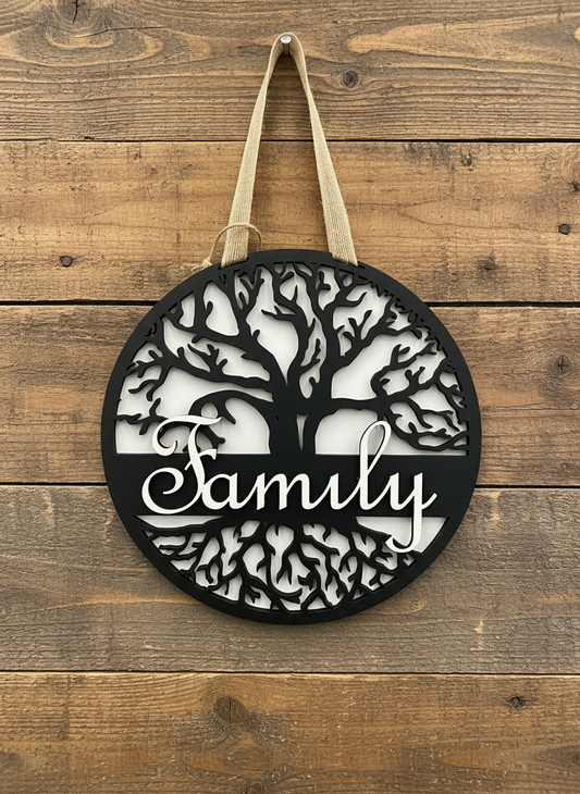 "Family" Tree of Life Door Sign