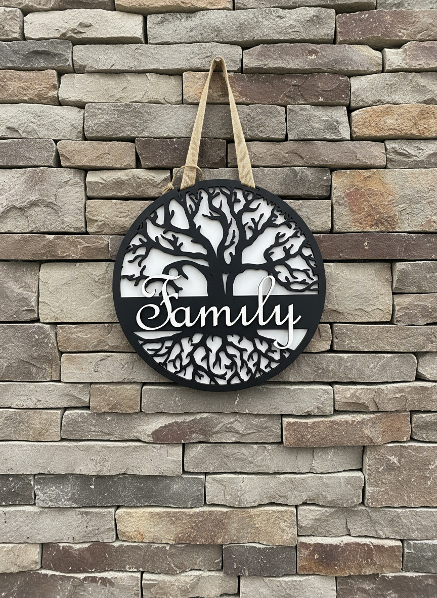"Family" Tree of Life Door Sign