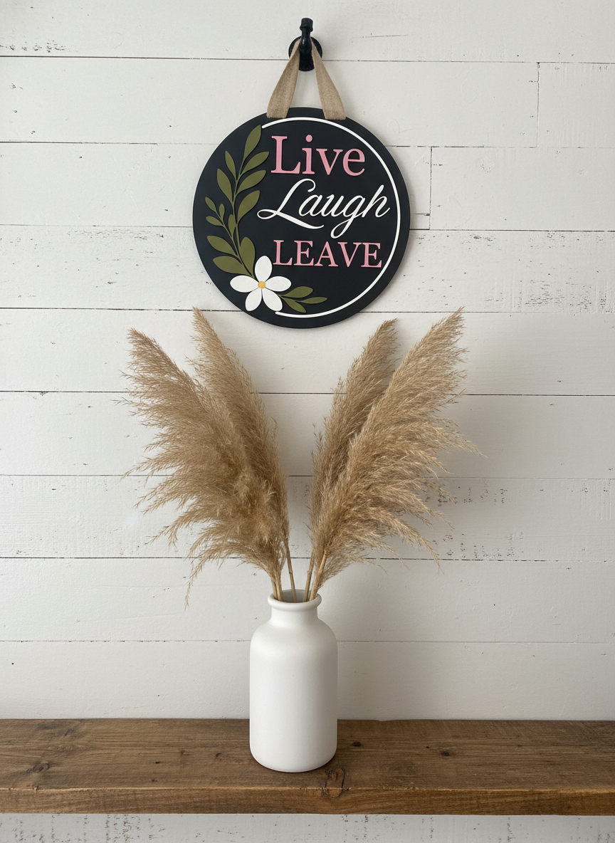 Live Love Leave Sign | Funny Wall Decor | Handmade Decor