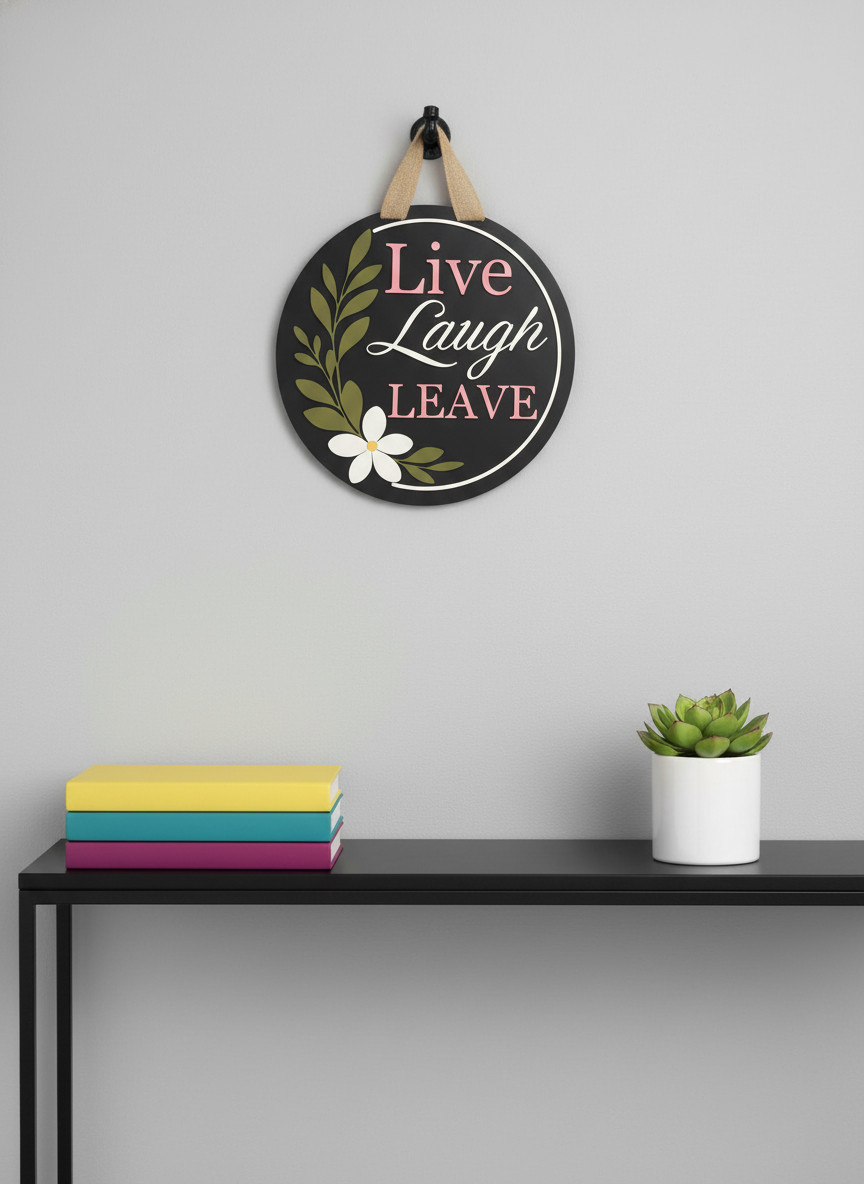 Live Love Leave Sign | Funny Wall Decor | Handmade Decor