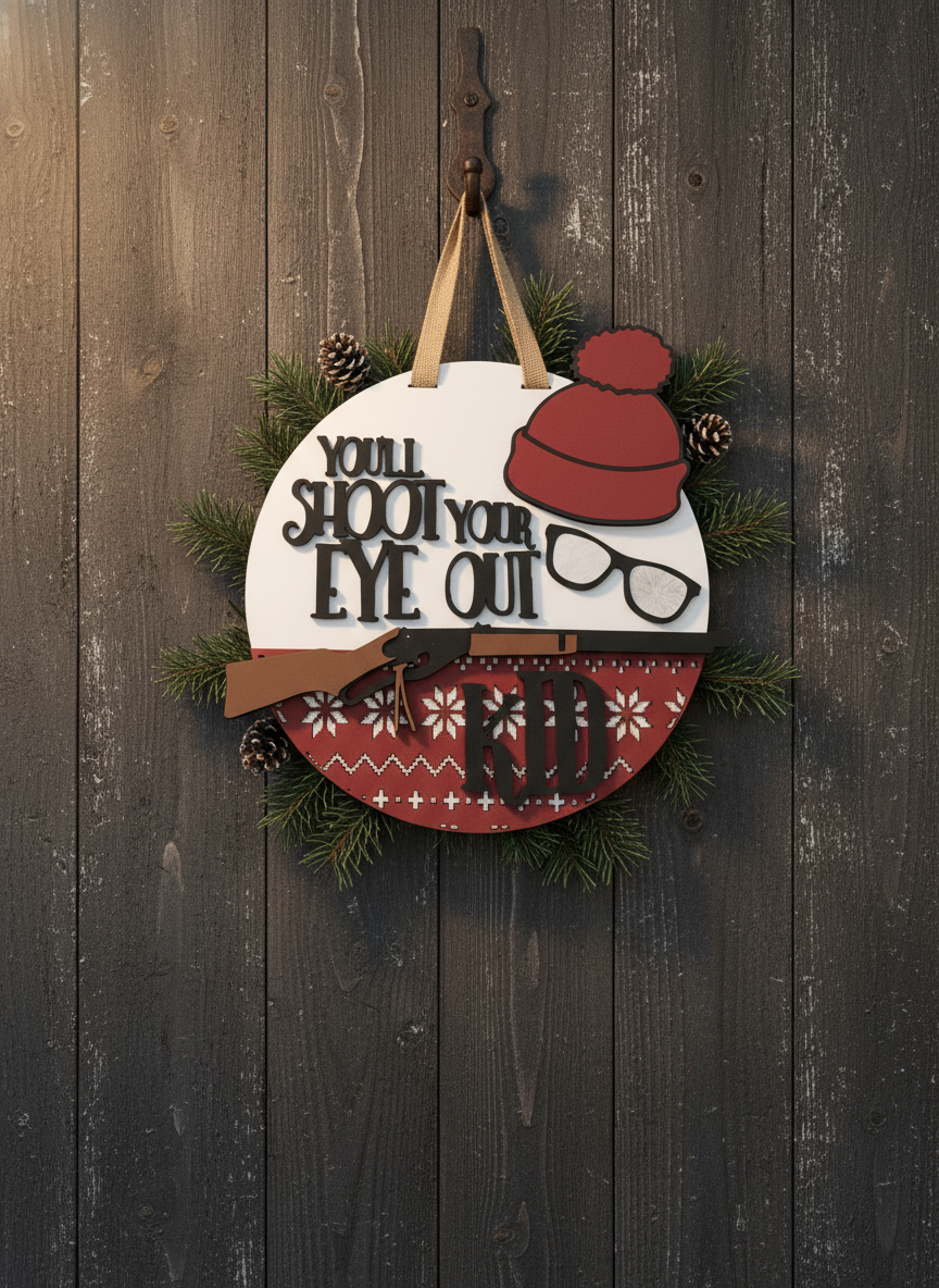 You'll Shoot Your Eye Out, Kid" Door Sign