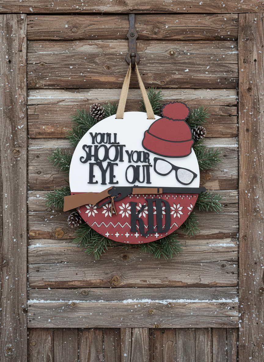 You'll Shoot Your Eye Out, Kid" Door Sign