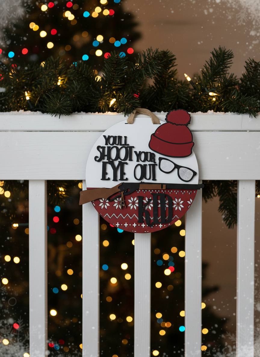 You'll Shoot Your Eye Out, Kid" Door Sign